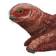 An artistic reconstruction of an anurognathid at rest.